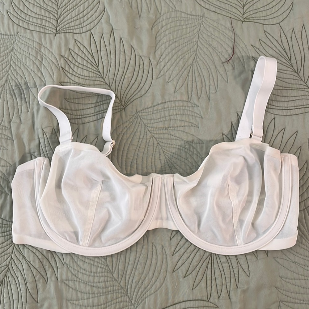 CUUP White Sheer Underwire Bra
